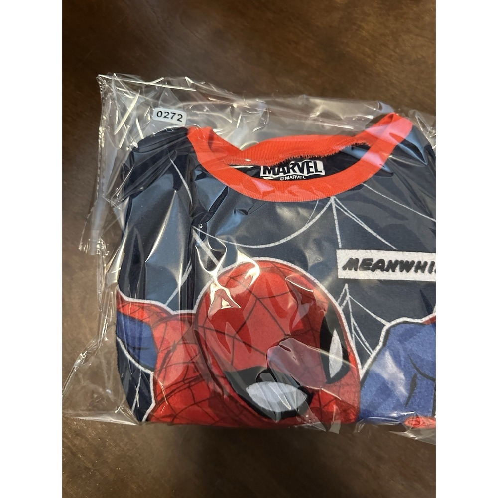 Marvel Spider-Man Fleece Pajama Set Boys Size 4 Red Blue 2 Piece Sleepwear - Picture 11 of 11